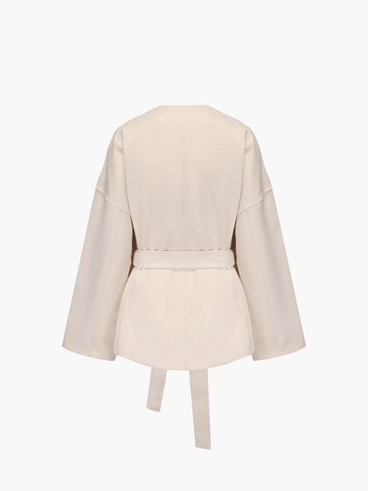 Chaqueta Kimono Con Cinturón Ajustable Para Mujer | Ideal Para Entretiempo