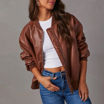 Chaqueta Bomber con Corte Amplio para Mujer | Ideal para Uso Diario y Salidas