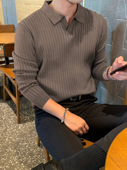 Jersey Con Estructura Acanalada Vertical Para Hombre | Ideal Para Uso Diario