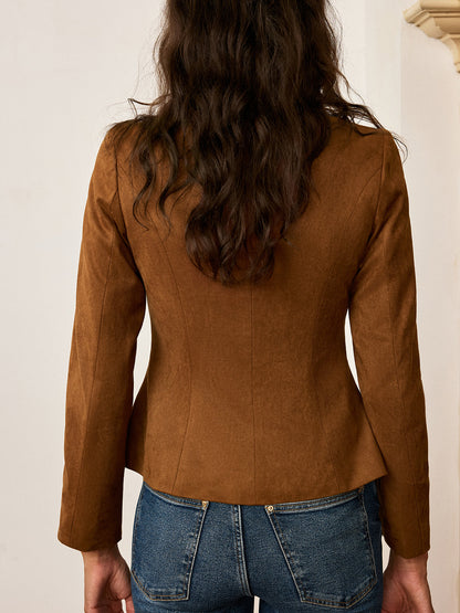 Chaqueta con Botones Metálicos para Mujer | Ideal para Uso Diario o Profesional