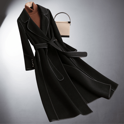 Abrigo Largo con Silueta Clásica para Mujer | Ideal para el Invierno
