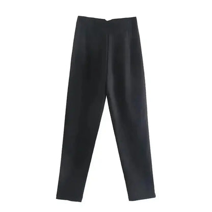 Pantalón Plisado Con Cintura Alta Para Mujer | Ideal Para Uso Diario