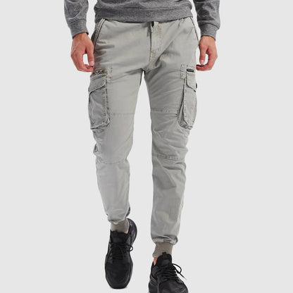 Jogger Cargo con Cintura Elástica y Bolsillos Múltiples para Hombre | Ideal para Uso Diario