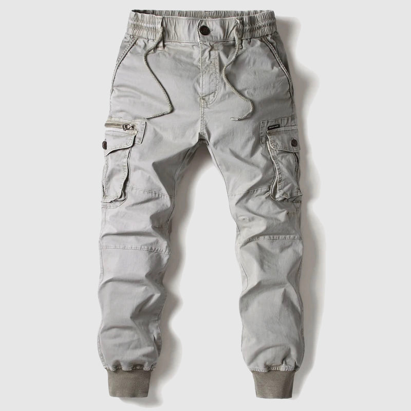 Jogger Cargo con Cintura Elástica y Bolsillos Múltiples para Hombre | Ideal para Uso Diario