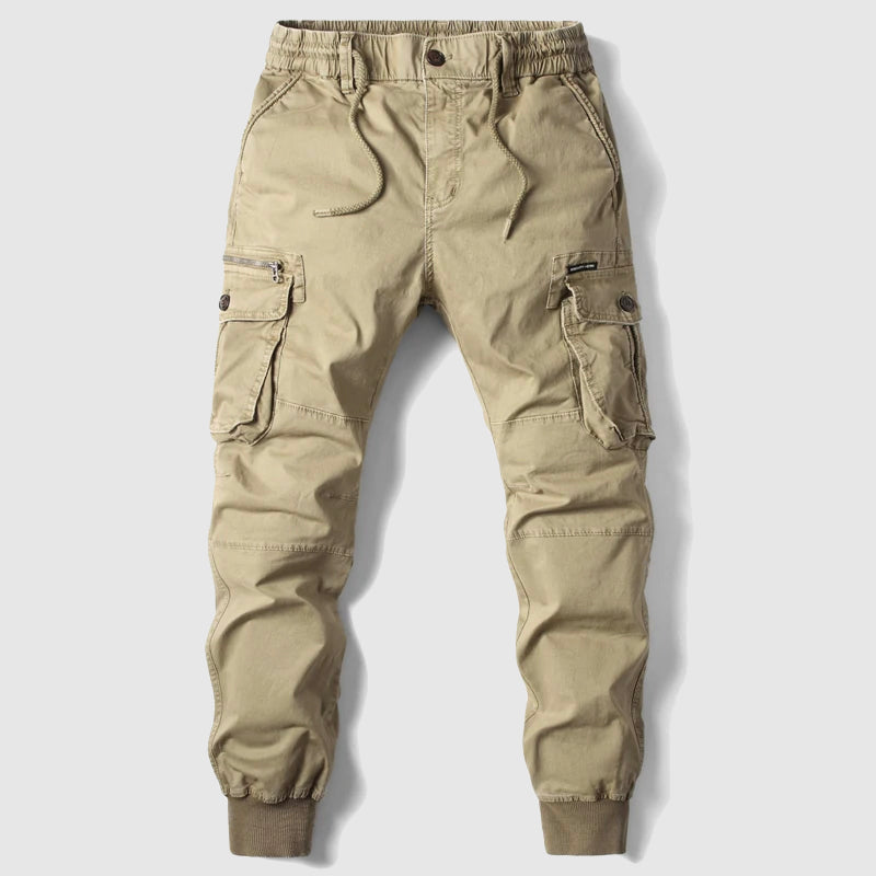 Jogger Cargo con Cintura Elástica y Bolsillos Múltiples para Hombre | Ideal para Uso Diario