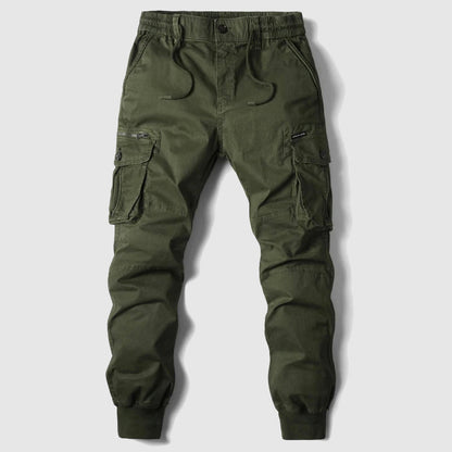 Jogger Cargo con Cintura Elástica y Bolsillos Múltiples para Hombre | Ideal para Uso Diario