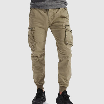 Jogger Cargo con Cintura Elástica y Bolsillos Múltiples para Hombre | Ideal para Uso Diario