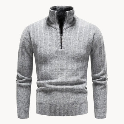 Jersey De Manga Larga Con Media Cremallera Para Hombres | Ideal Para Uso Diario Y Entornos Informales