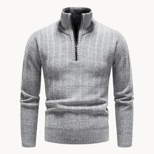 Jersey De Manga Larga Con Media Cremallera Para Hombres | Ideal Para Uso Diario Y Entornos Informales