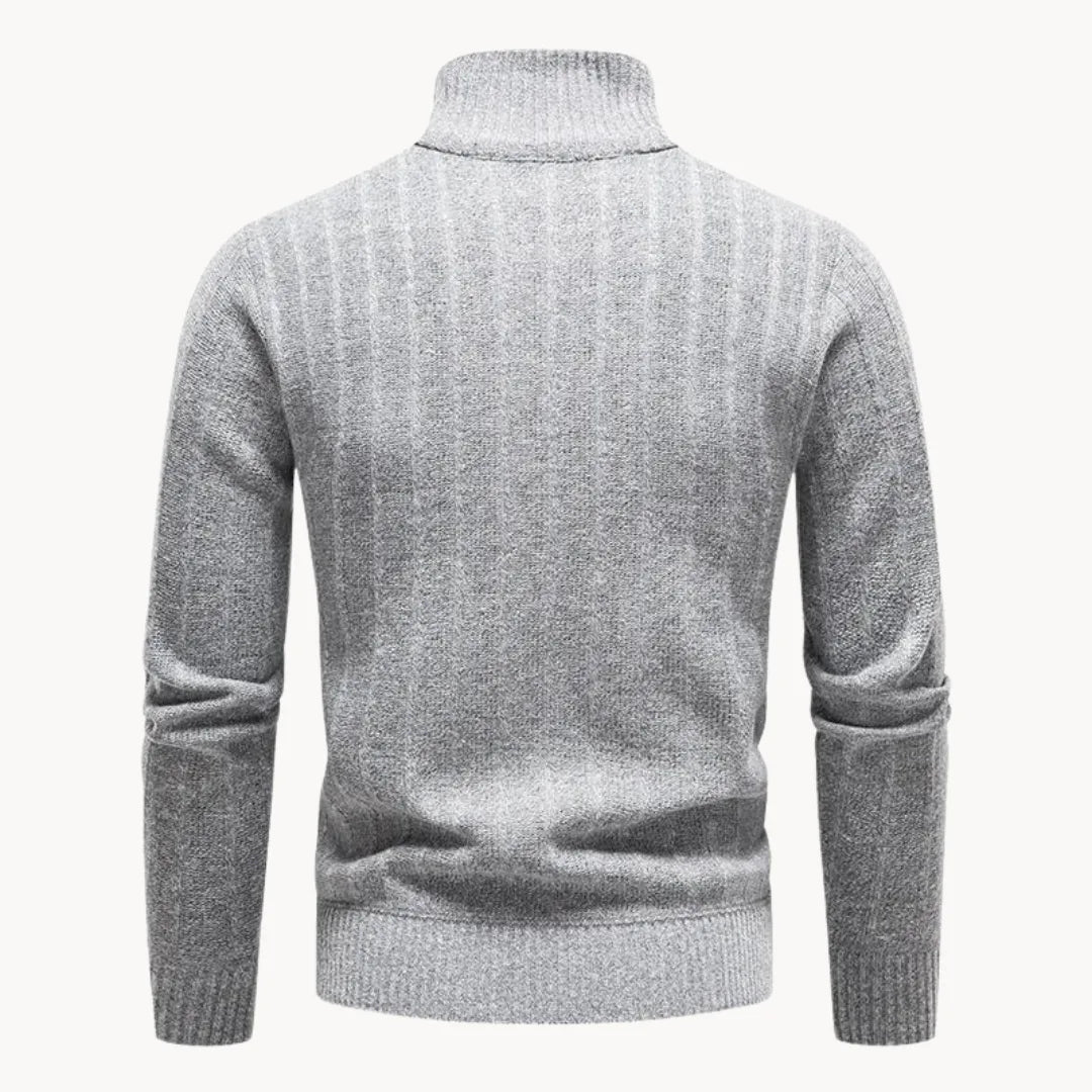 Jersey De Manga Larga Con Media Cremallera Para Hombres | Ideal Para Uso Diario Y Entornos Informales