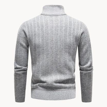 Jersey De Manga Larga Con Media Cremallera Para Hombres | Ideal Para Uso Diario Y Entornos Informales