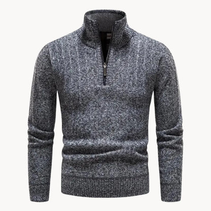 Jersey De Manga Larga Con Media Cremallera Para Hombres | Ideal Para Uso Diario Y Entornos Informales