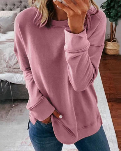 Sudadera De Manga Larga y Diseño Liso Para Hombre | Ideal Para Uso Diario