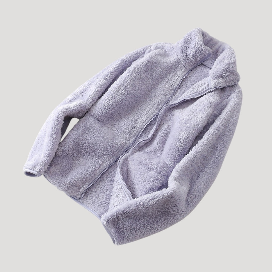 Chaqueta con Cierre de Cremallera y Cuello Alto para Mujer | Ideal para Uso Diario