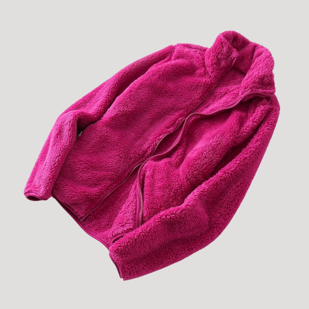 Chaqueta con Cierre de Cremallera y Cuello Alto para Mujer | Ideal para Uso Diario