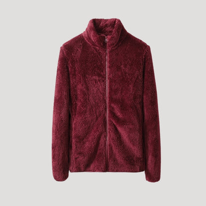 Chaqueta con Cierre de Cremallera y Cuello Alto para Mujer | Ideal para Uso Diario