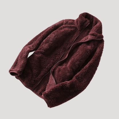 Chaqueta con Cierre de Cremallera y Cuello Alto para Mujer | Ideal para Uso Diario