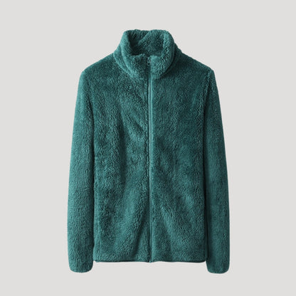 Chaqueta con Cierre de Cremallera y Cuello Alto para Mujer | Ideal para Uso Diario