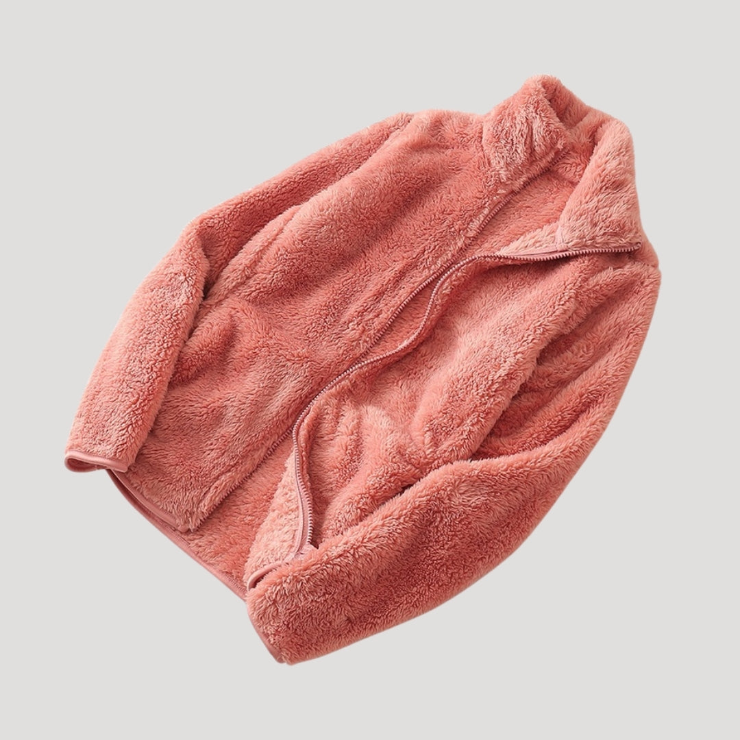 Chaqueta con Cierre de Cremallera y Cuello Alto para Mujer | Ideal para Uso Diario