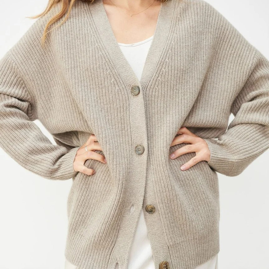 Cárdigan Oversize con Abertura Frontal para Mujer | Ideal para Días Frescos o Uso en Casa