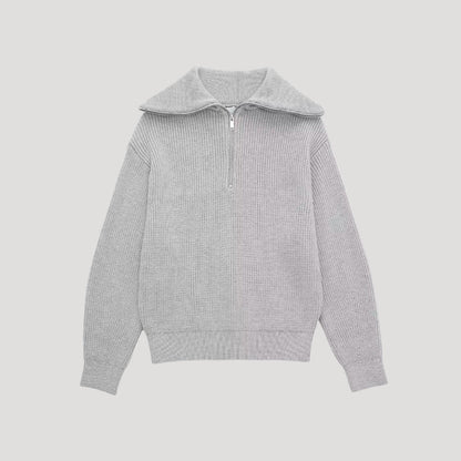 Jersey Acanalado Con Media Cremallera Y Ajuste Unisex | Ideal Para Uso Diario