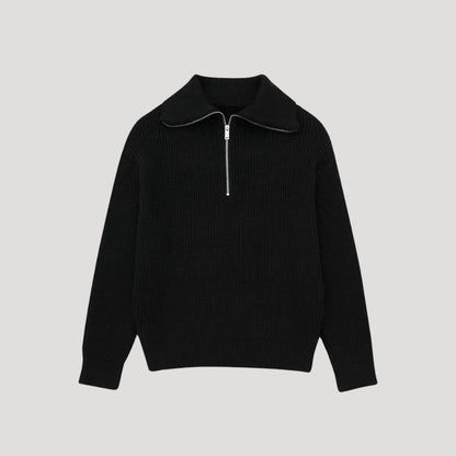 Jersey Acanalado Con Media Cremallera Y Ajuste Unisex | Ideal Para Uso Diario