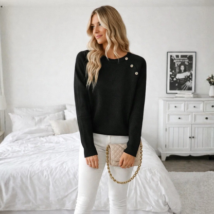 Jersey Con Detalles De Perlas Y Manga Larga Para Adultos | Ideal Para Uso Diario E Informal