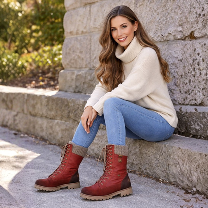 Botas De Invierno Con Diseño De Cordones Para Mujer | Ideal Para Temporada Fría