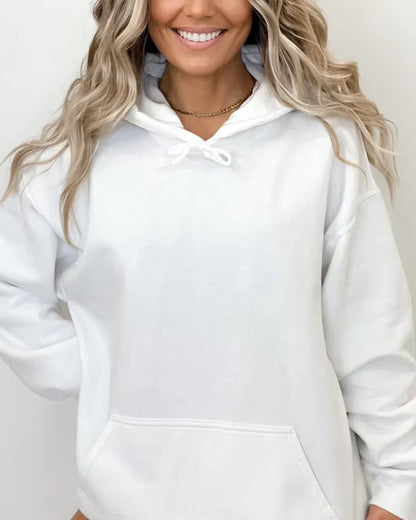 Sudadera Con Capucha Con Texto Estampado Para Mujer | Ideal Para Uso Diario