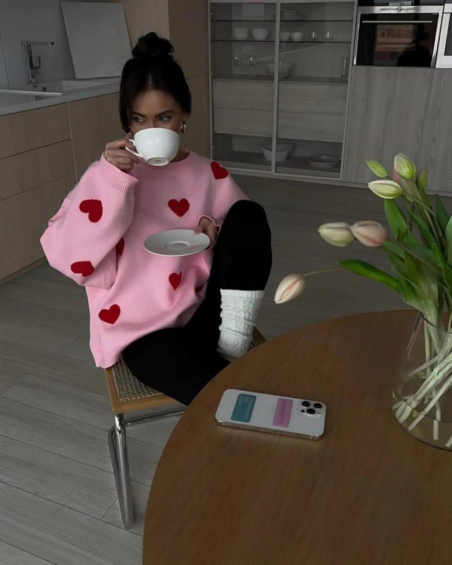 Jersey de Corte Holgado con Detalles Texturados para Mujer | Ideal para Uso Diario en Temporada Fresca