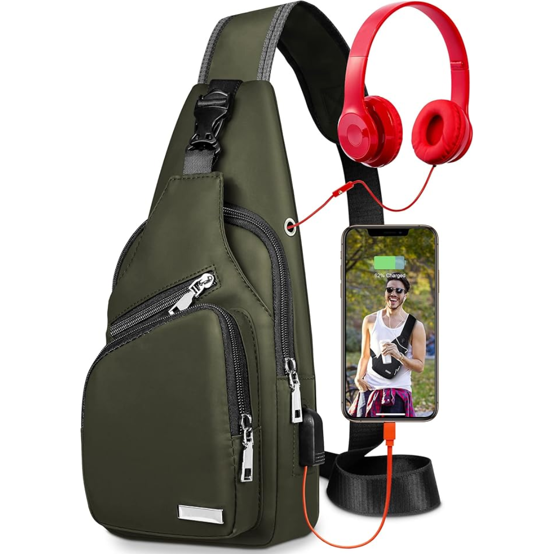 Bolso Sling Con Correa Ajustable Para Adultos | Ideal Para Desplazamientos Diarios