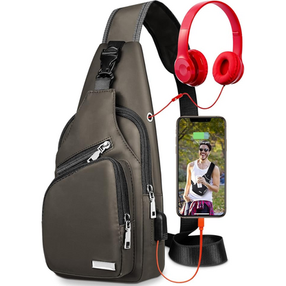Bolso Sling Con Correa Ajustable Para Adultos | Ideal Para Desplazamientos Diarios