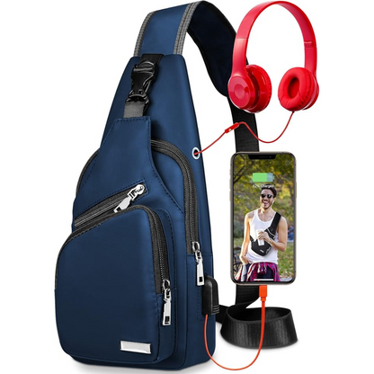 Bolso Sling Con Correa Ajustable Para Adultos | Ideal Para Desplazamientos Diarios