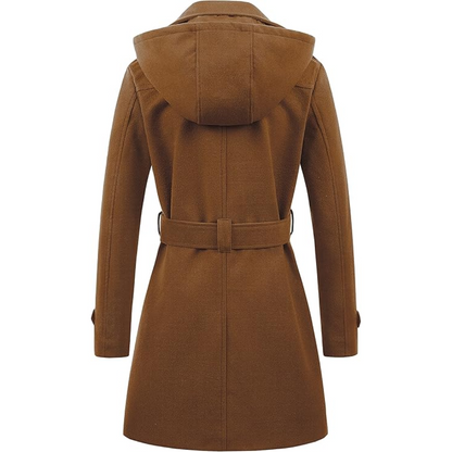 Abrigo De Invierno Tipo Trench Con Doble Botonadura Para Mujer | Ideal Para Invierno