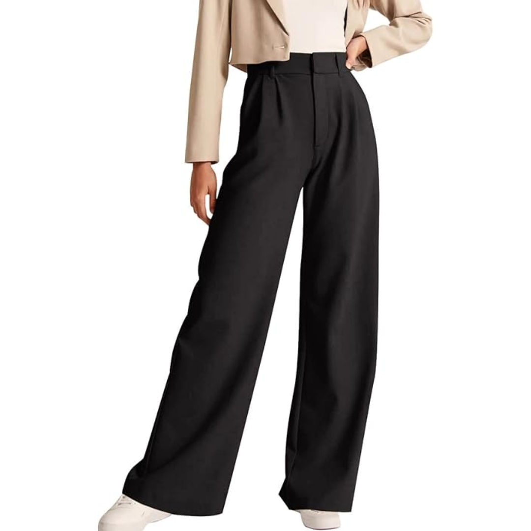Pantalón de Trabajo de Talle Alto con Corte Recto para Mujer | Ideal para Uso Profesional