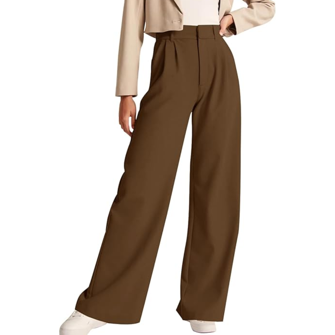 Pantalón de Trabajo de Talle Alto con Corte Recto para Mujer | Ideal para Uso Profesional