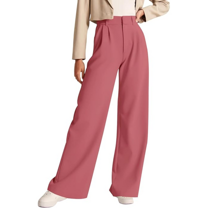 Pantalón de Trabajo de Talle Alto con Corte Recto para Mujer | Ideal para Uso Profesional
