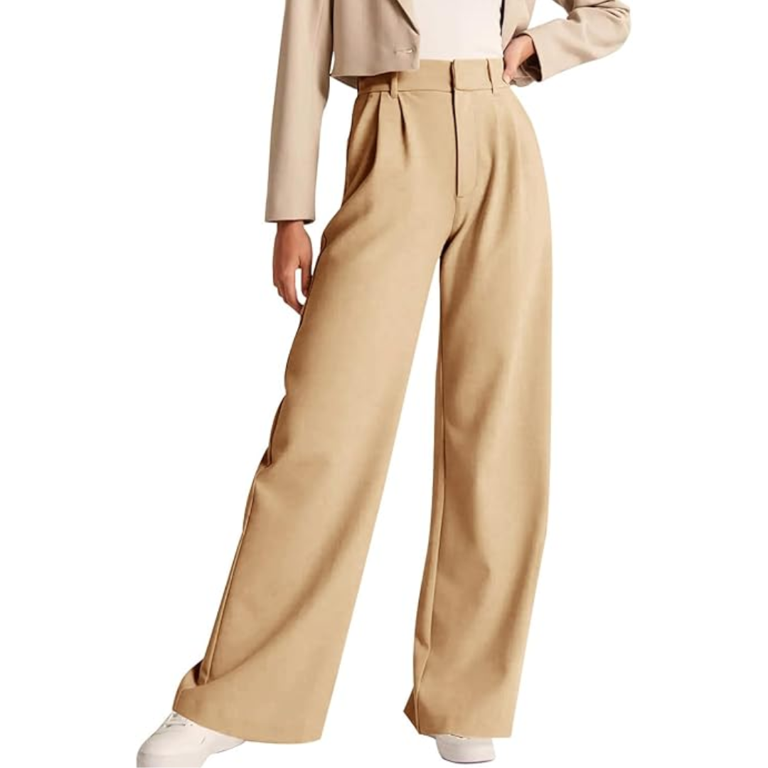 Pantalón de Trabajo de Talle Alto con Corte Recto para Mujer | Ideal para Uso Profesional