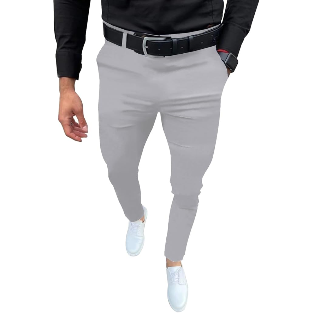 Pantalón Slim Fit con Bolsillos Laterales y Traseros para Hombre | Ideal para Entornos Profesionales y Uso Diario