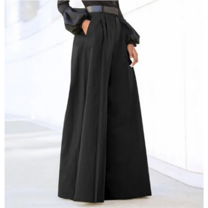Pantalón De Talle Alto Con Corte Amplio Para Mujer | Ideal Para Uso Diario