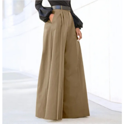 Pantalón De Talle Alto Con Corte Amplio Para Mujer | Ideal Para Uso Diario