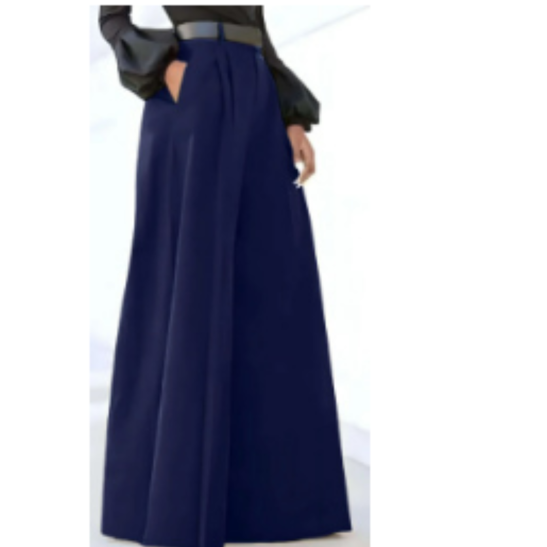 Pantalón De Talle Alto Con Corte Amplio Para Mujer | Ideal Para Uso Diario