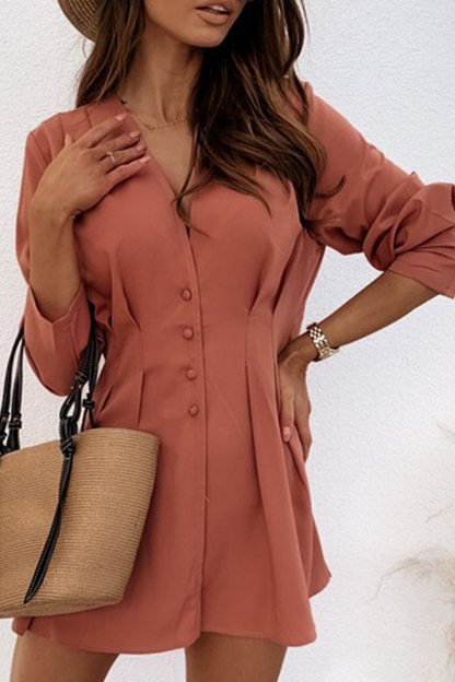 Mini Vestido con Escote en V para Mujer | Ideal para Salidas Personales y Noches Informales
