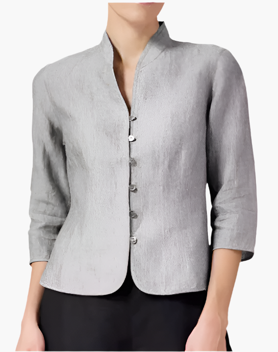 Blazer con Cuello Alto y Corte Ajustado para Personas Adultas | Ideal para Uso Profesional y Diario