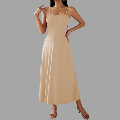 Vestido Midi Swing Con Corte Línea A Y Silueta Fluida Para Mujer | Ideal Para Uso Diario