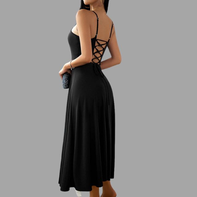 Vestido Midi Swing Con Corte Línea A Y Silueta Fluida Para Mujer | Ideal Para Uso Diario