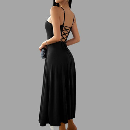 Vestido Midi Swing Con Corte Línea A Y Silueta Fluida Para Mujer | Ideal Para Uso Diario