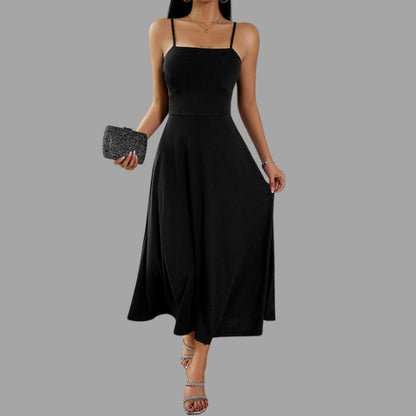 Vestido Midi Swing Con Corte Línea A Y Silueta Fluida Para Mujer | Ideal Para Uso Diario