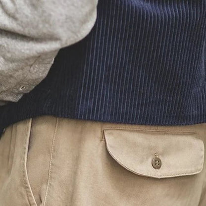 Pantalón Gurkha Con Pliegues Y Corte Recto Para Adultos | Ideal Para Uso Diario Profesional O Informal