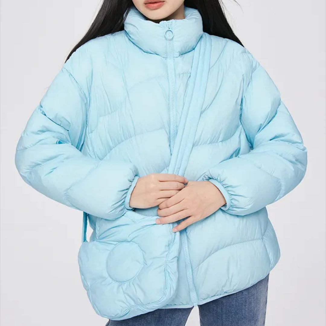 Chaqueta Acolchada con Cierre De Cremallera para Mujer | Ideal para Actividades Al Aire Libre En Invierno